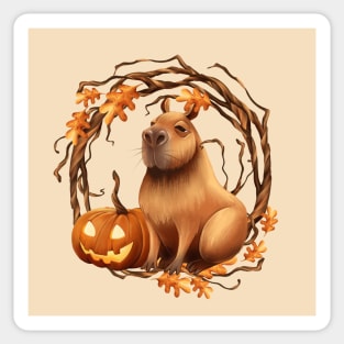 Halloween Capybara Sticker